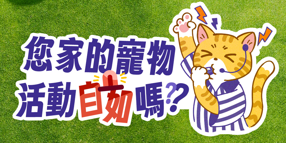 您家的寵物活動自如嗎？