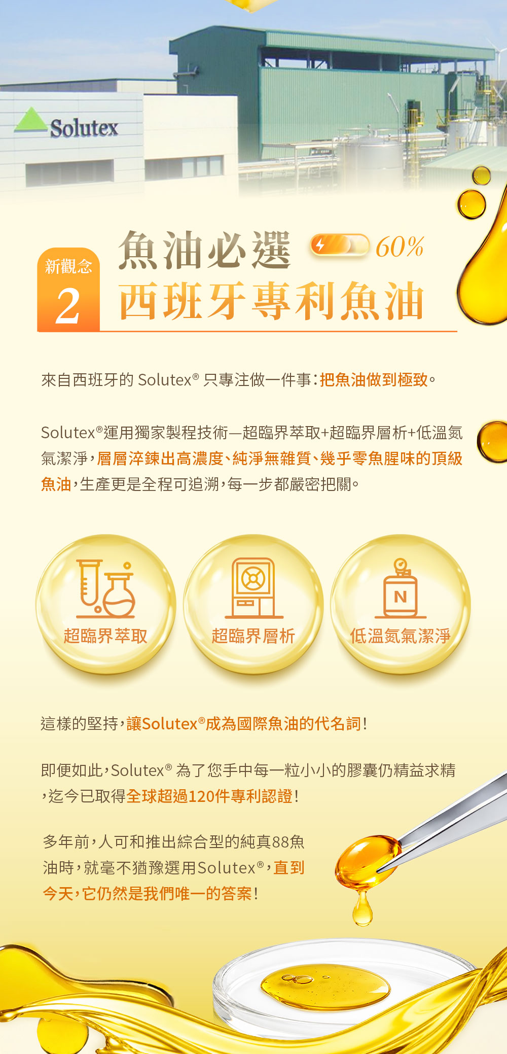 西班牙專利魚油Solutex®