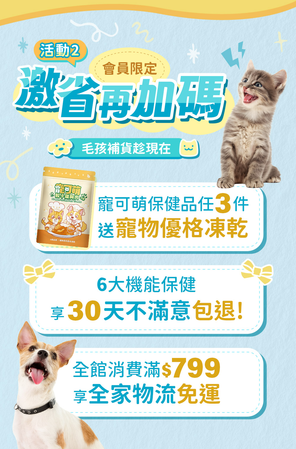 激省再加碼 毛孩補貨趁現在