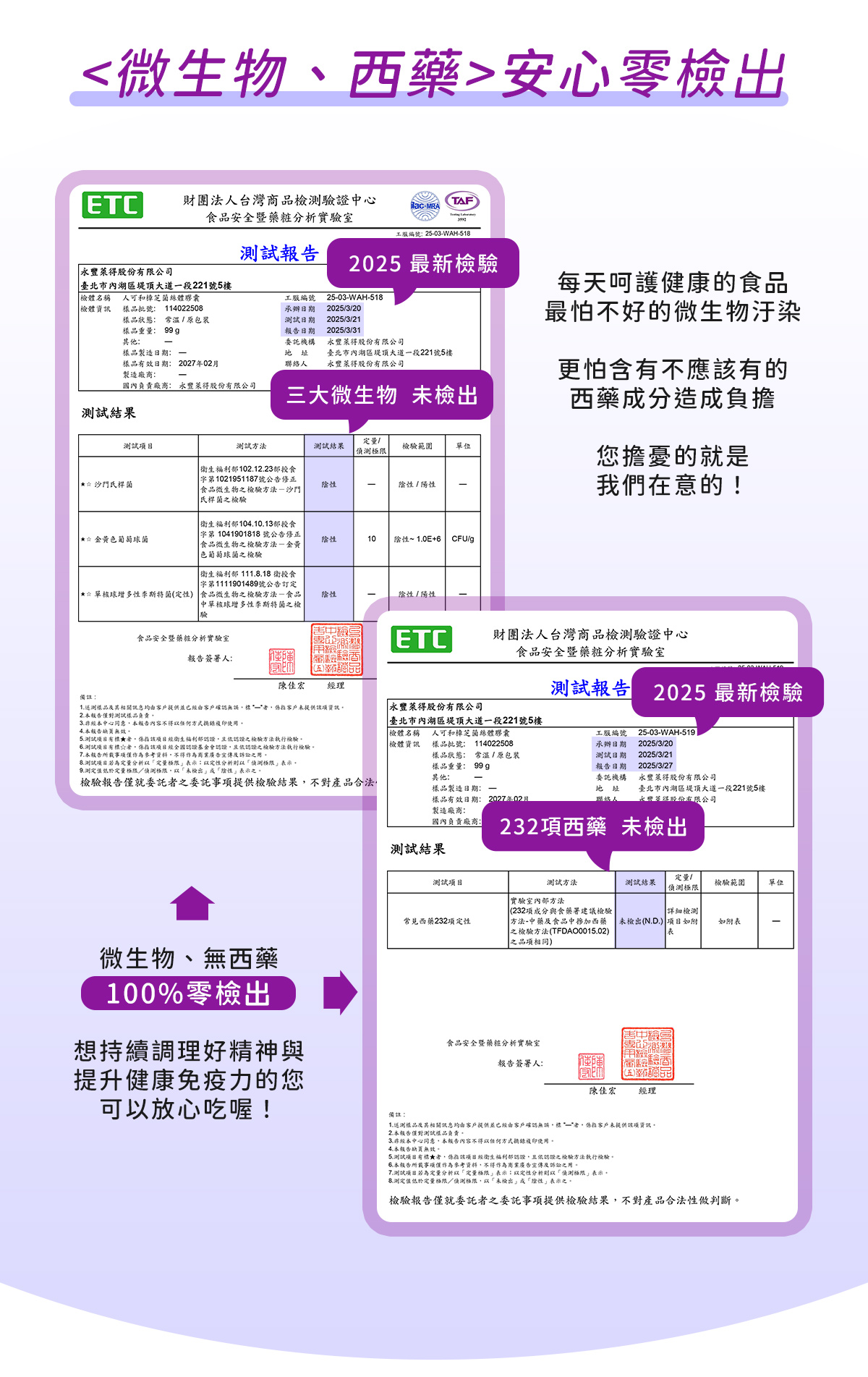 ｜人可和三認證樟芝 60粒｜＜微生物、西藥>零檢出認證