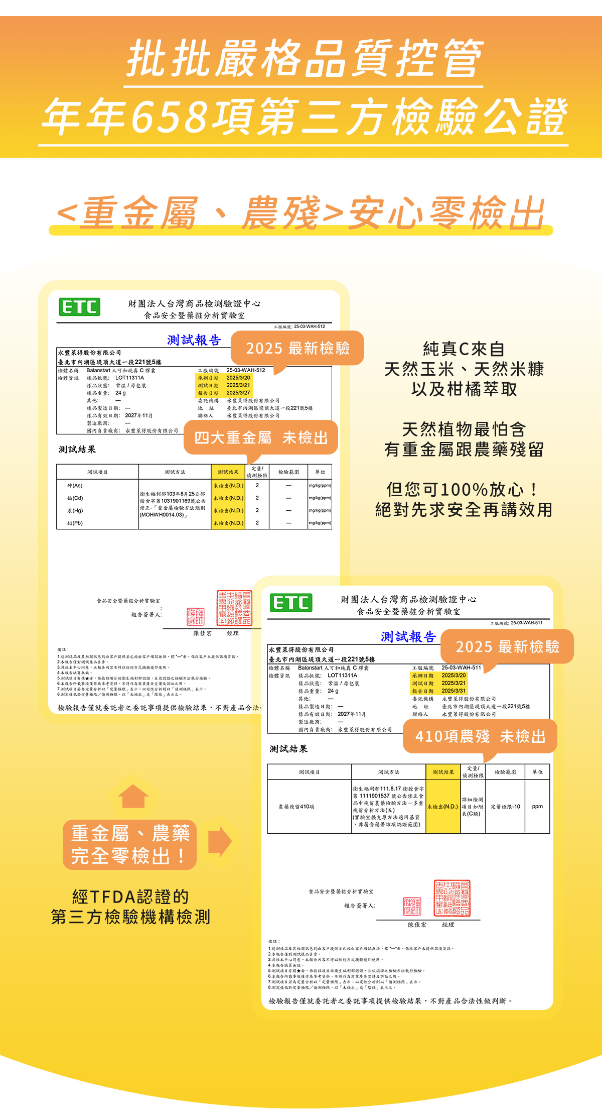 ｜人可和純真C 30粒｜<重金屬、農殘>零檢出認證