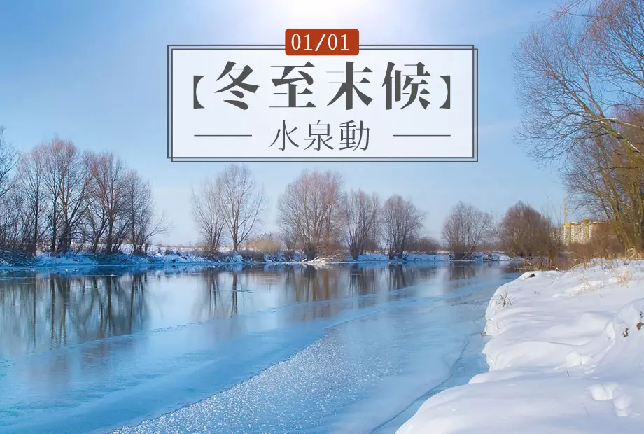 1/1【冬至】末候《水泉動》